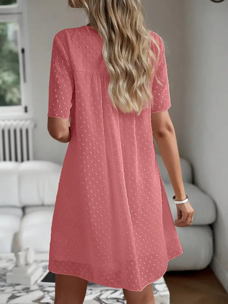 Chiffon Polka Dot Baby Doll Shortie Nightie