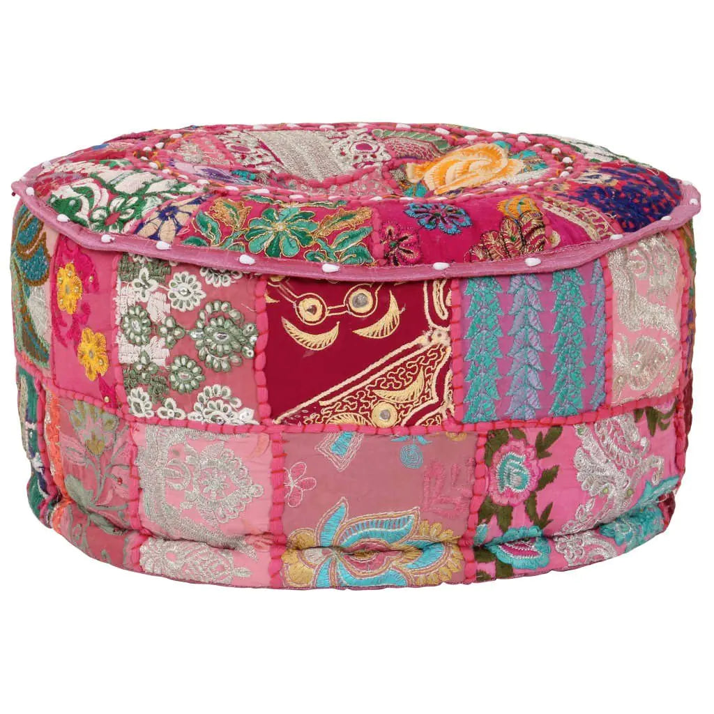 Moroccan Pouf Pink Ottoman