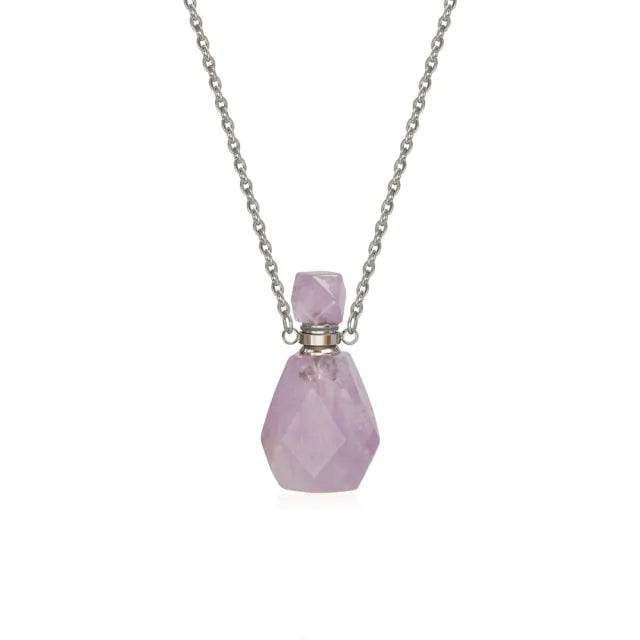 Essential Oil Bottles Natural Stone Pendant