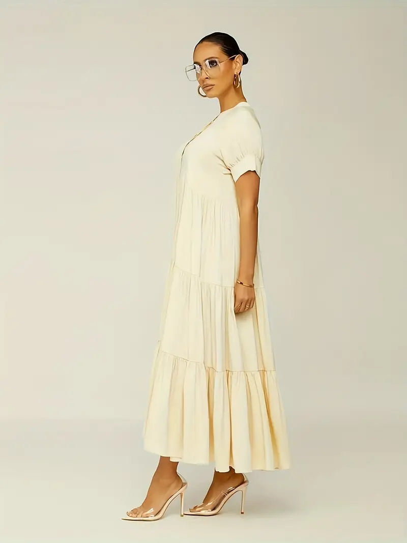 Elegant Tiered Maxi Dress