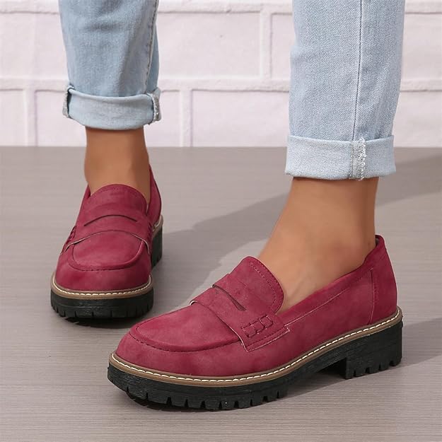 Geneva Platform Penny Loafers