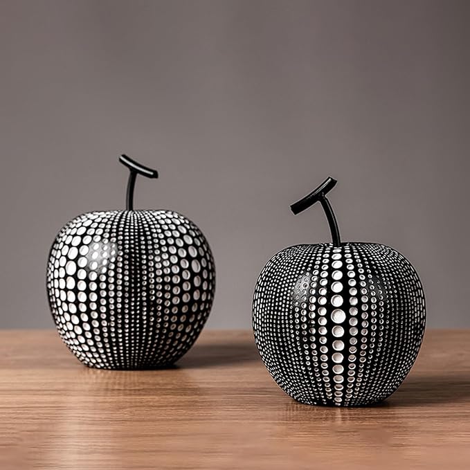 Nordic Resin Polka Dot Apple Decor