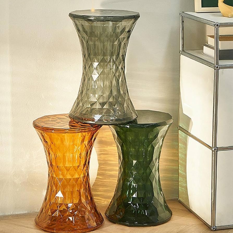 Crystal Acrylic Transparent Vanity Stool