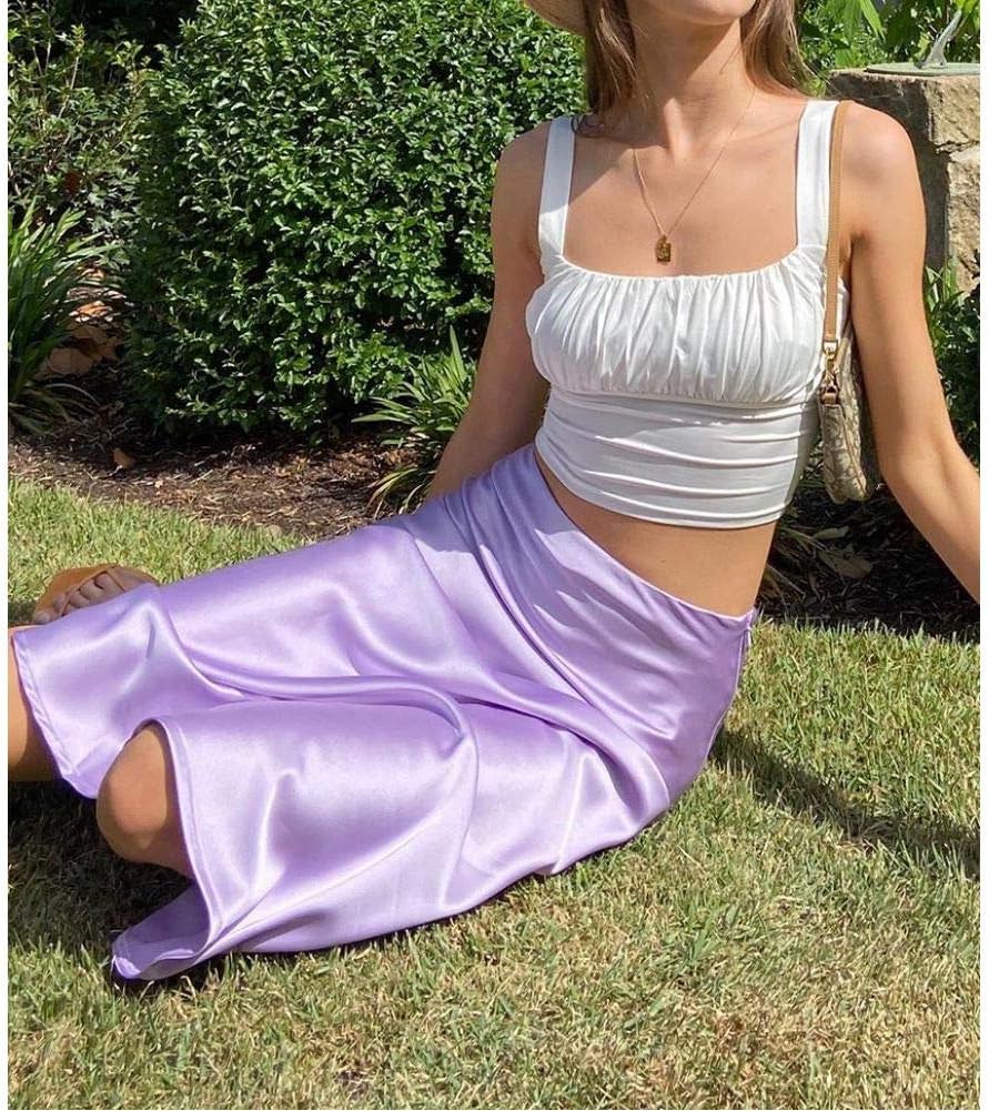 High-Waist A-Line Midi Skirts
