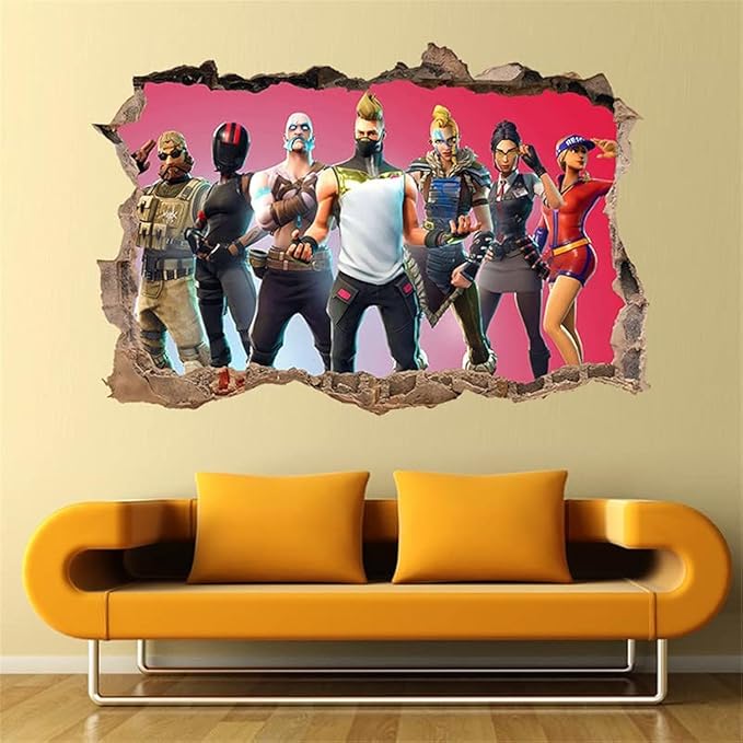3D Fortnite PVC Wall Stickers