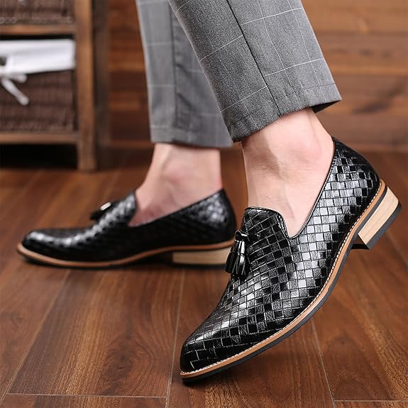 Italian Tasseled Leather Loafers