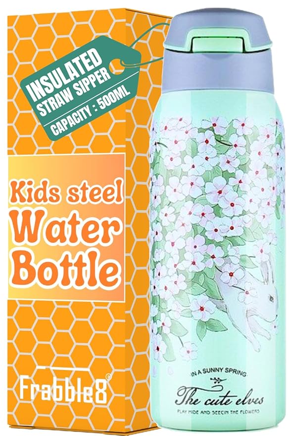 The Cute Elves Straw Water Bottles  (Nuan Qin Cup)