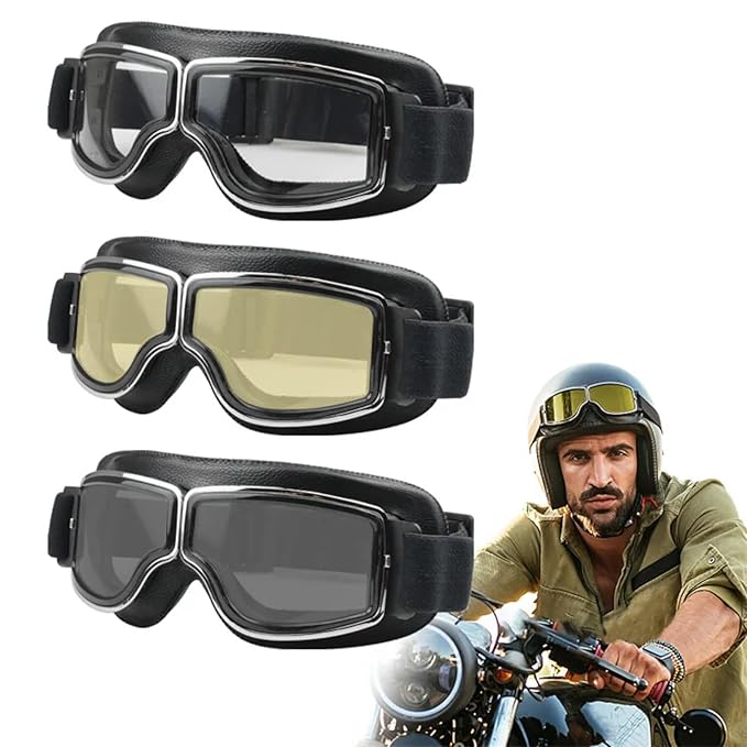 Harley Motorcycle Helmet Aviator Goggles