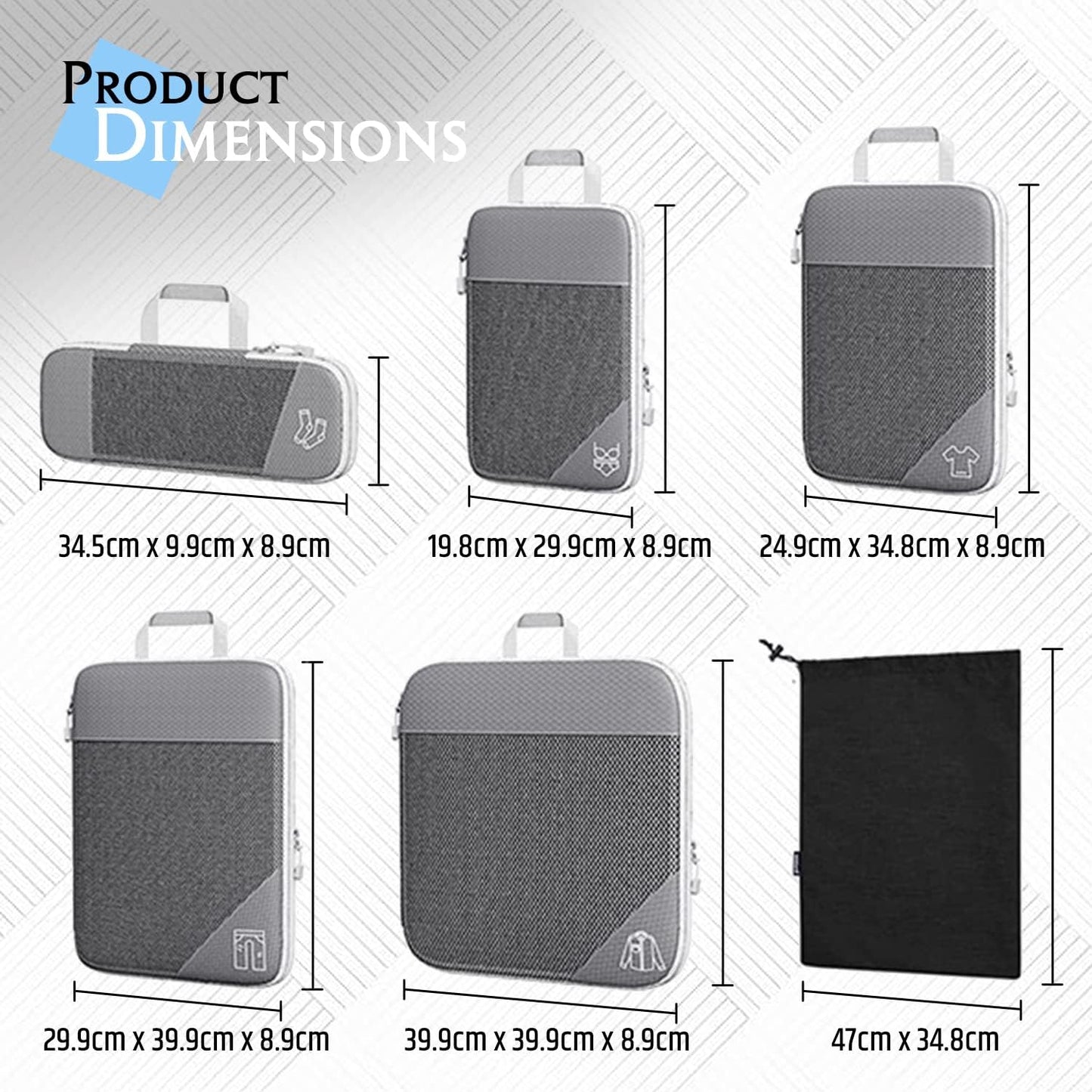 Travel Compression Packing Cubes