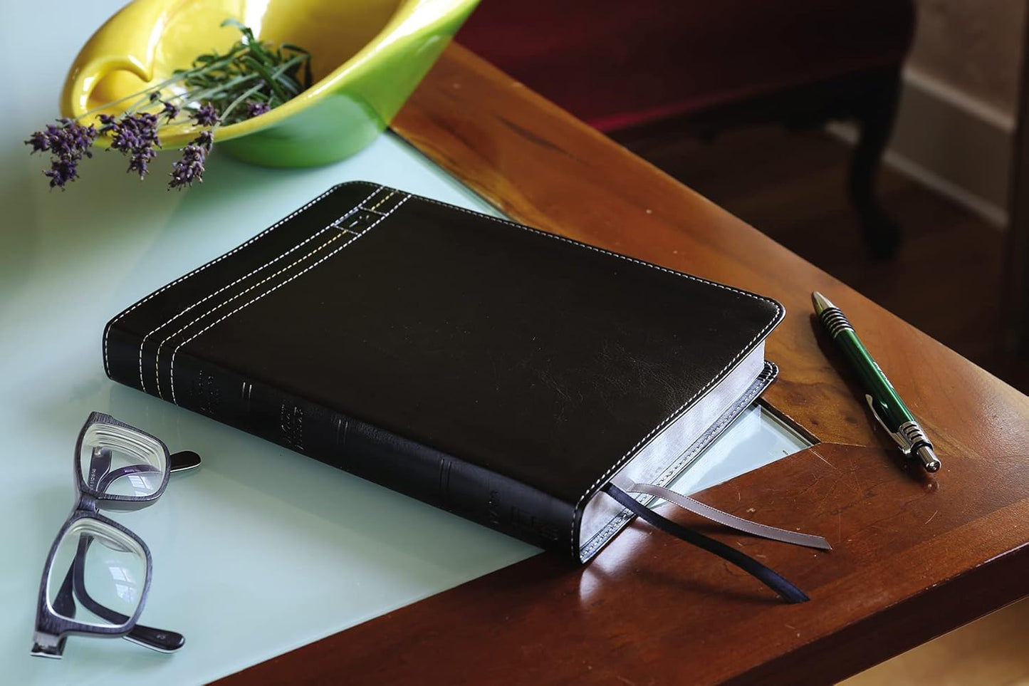 NASB Leathersoft Thinline Large Print Bible