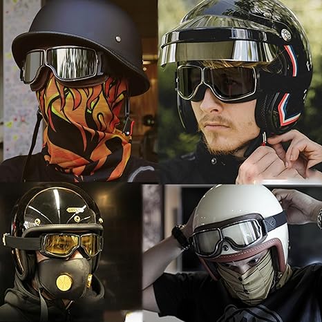 Harley Motorcycle Helmet Aviator Goggles