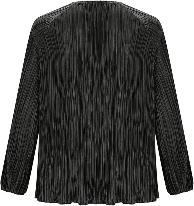 Plus Size Lantern Sleeves Polyester Tops