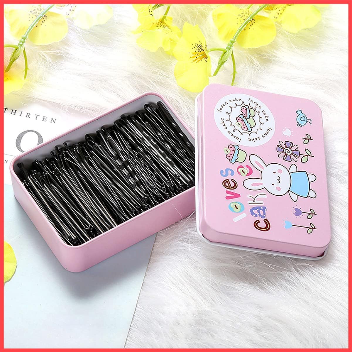 Bobby Pins and Hairpin Storage Tin