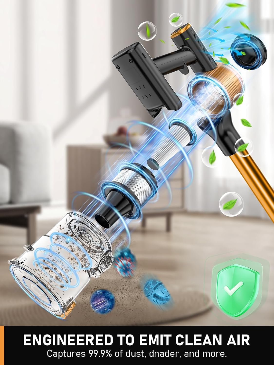 Cordless High Suction Household Vacuum Cleaner