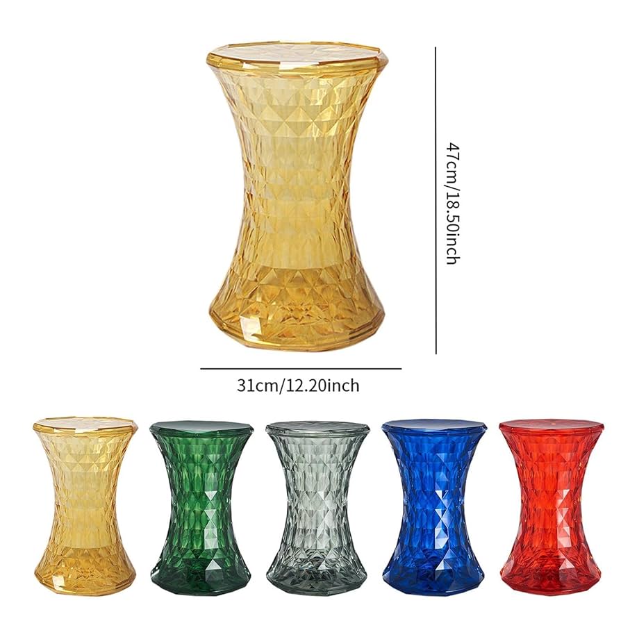 Crystal Acrylic Transparent Vanity Stool