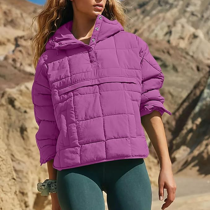 Dames Pure Comfort Quilted Pullover Puffer