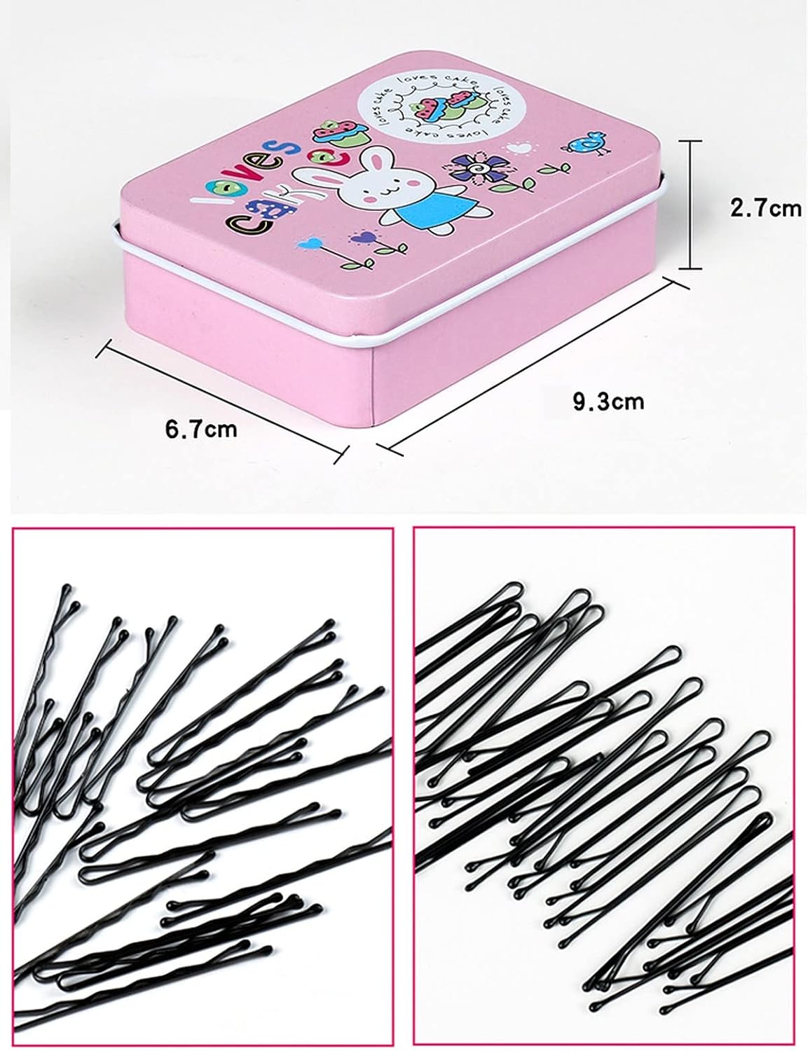 Bobby Pins and Hairpin Storage Tin