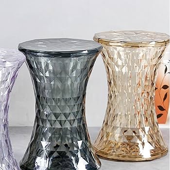 Crystal Acrylic Transparent Vanity Stool