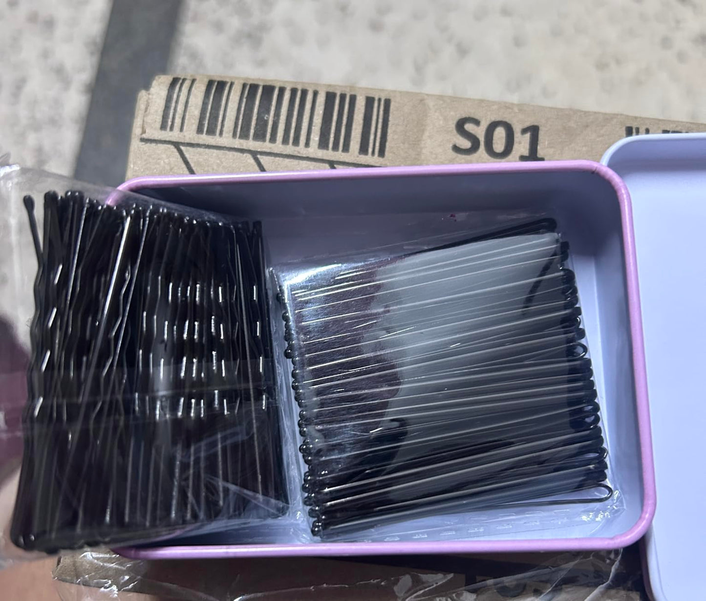 Bobby Pins and Hairpin Storage Tin