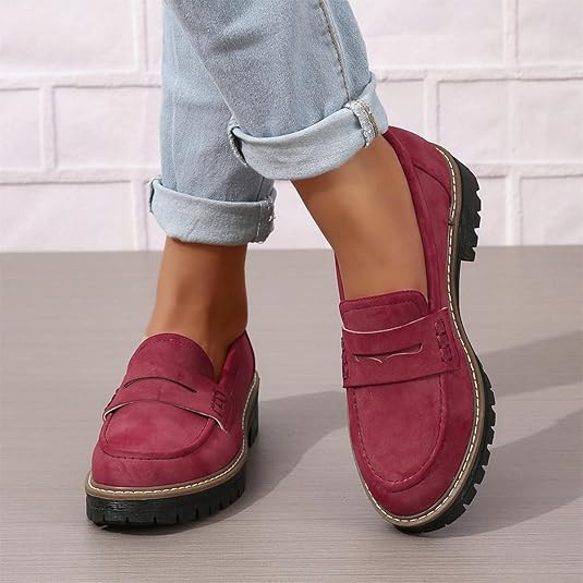 Geneva Platform Penny Loafers