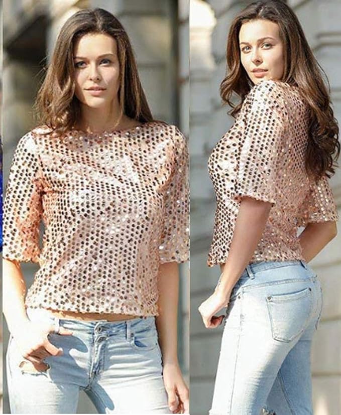 Chic Vibe Sequin T-Shirts