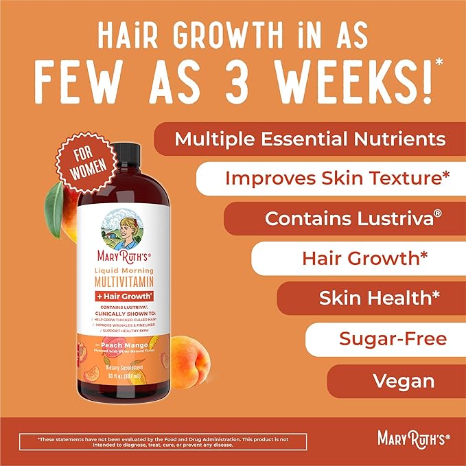 Mary Ruth's Liquid Morning Multivitamin + Hair Growth