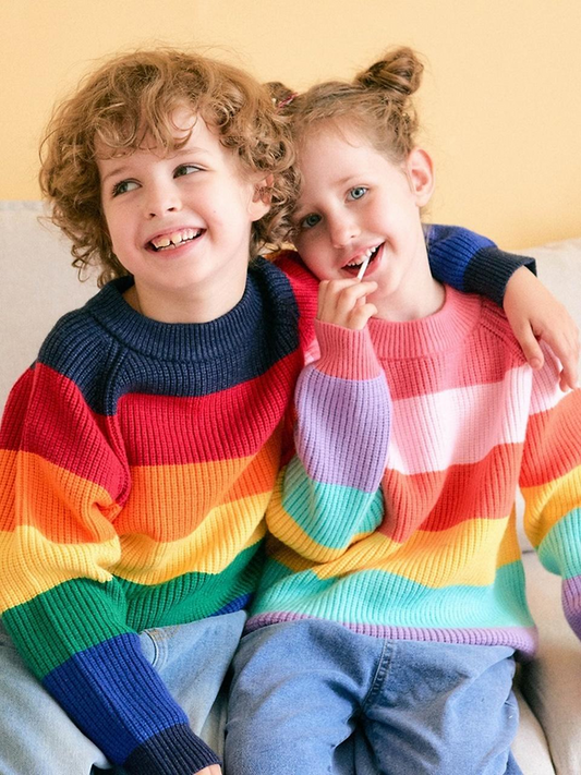 Campure Rainbow Cotton Knit Jumpers