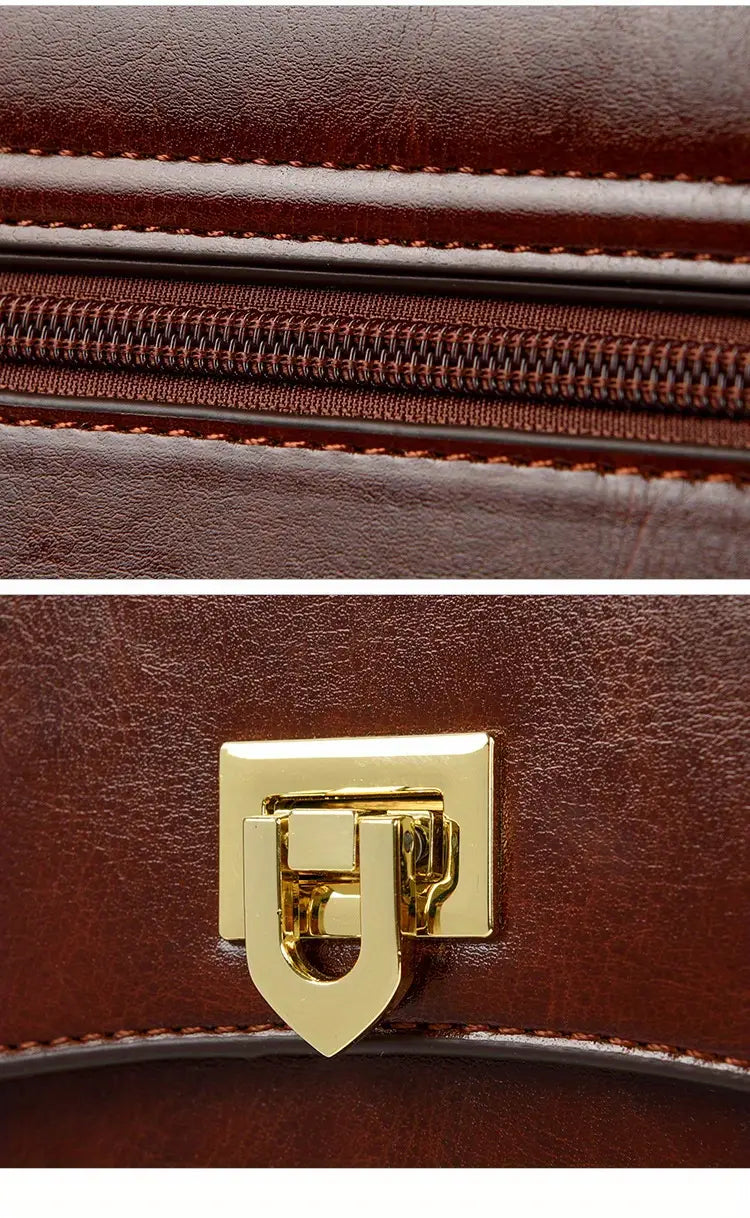 2026 New Vintage Retro Wax Leather Messenger Bags