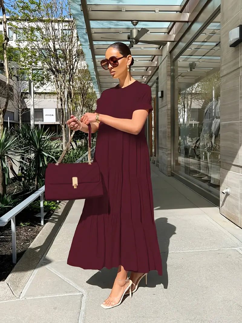 Elegant Tiered Maxi Dress