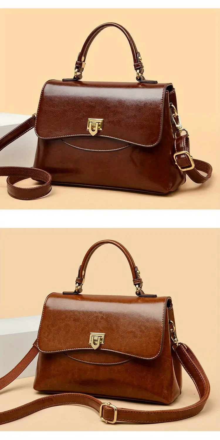 2025 New Vintage Retro Wax Leather Messenger Bags