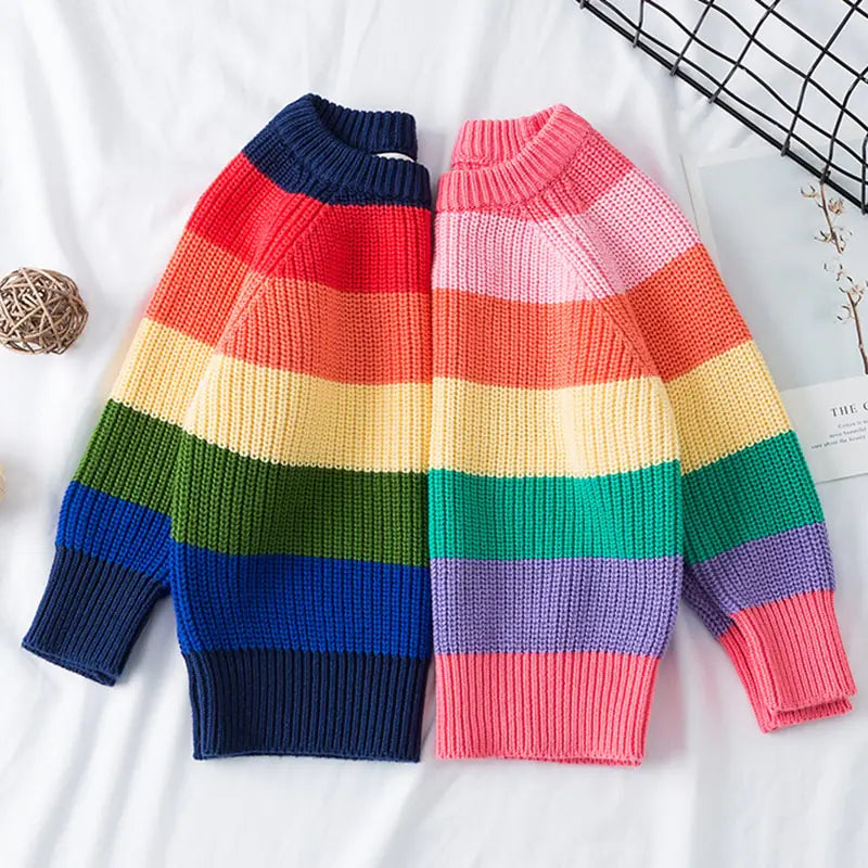 Campure Rainbow Cotton Knit Jumpers