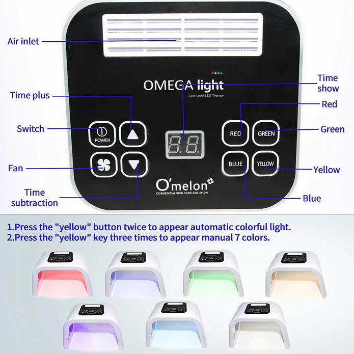 7-Color LED Light Therapy Skin Rejuvenator Photon Machine