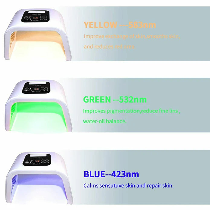 7-Color LED Light Therapy Skin Rejuvenator Photon Machine