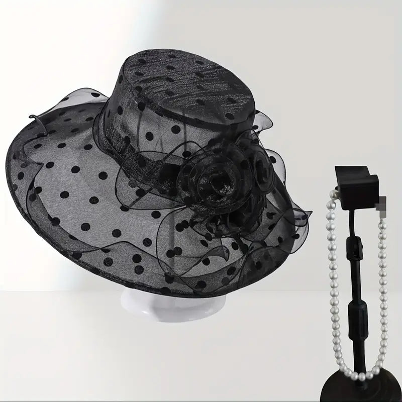 Polka Dot Wide Brim Sun Hats