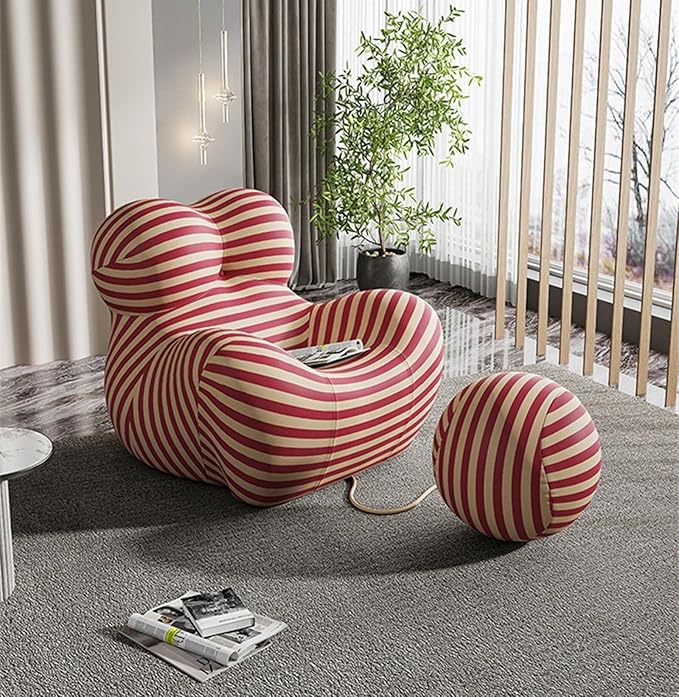 Ergonomic Leisure Ice Cotton Sofa + Ball Chairs