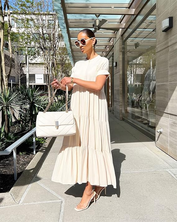 Elegant Tiered Maxi Dress
