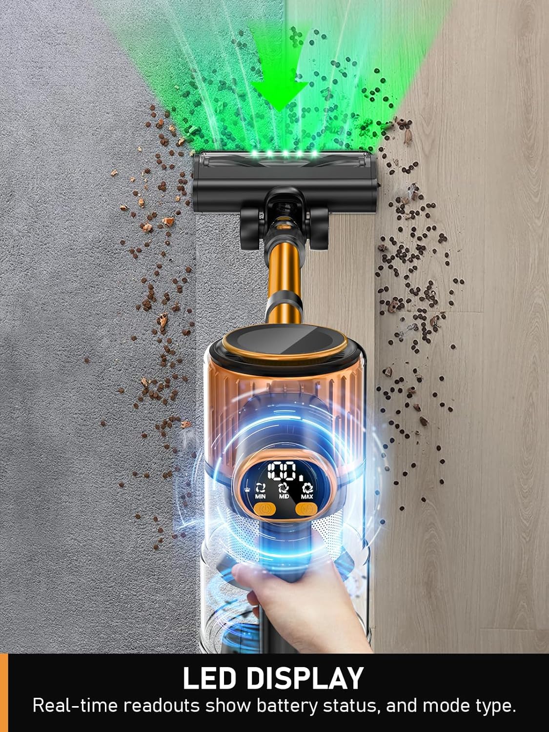 Cordless High Suction Household Vacuum Cleaner