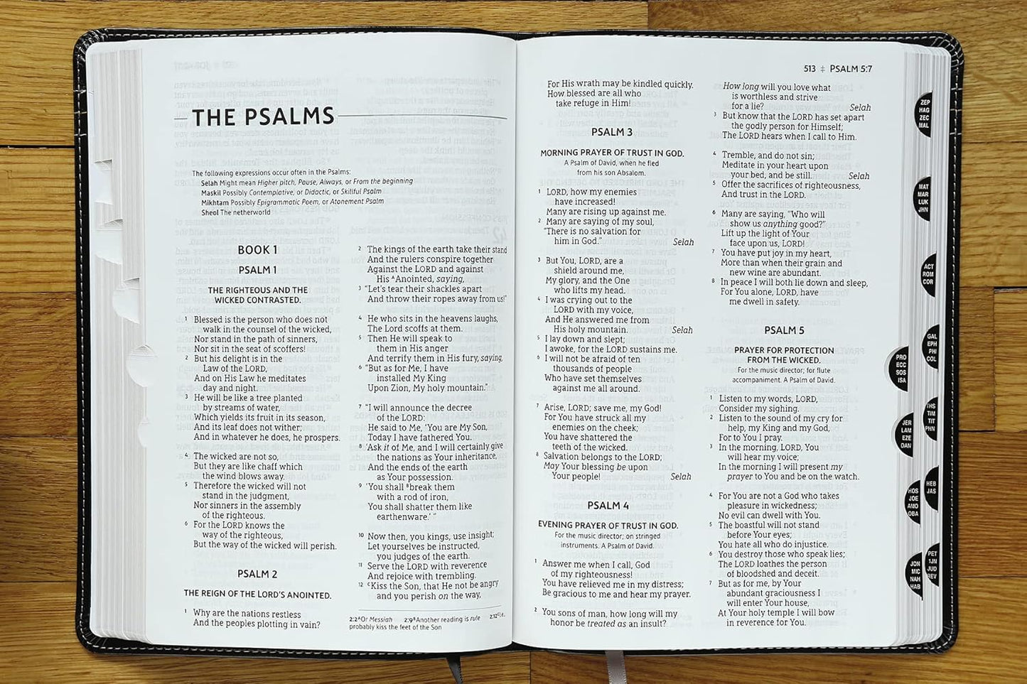 NASB Leathersoft Thinline Large Print Bible