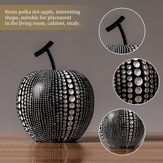 Nordic Resin Polka Dot Apple Decor