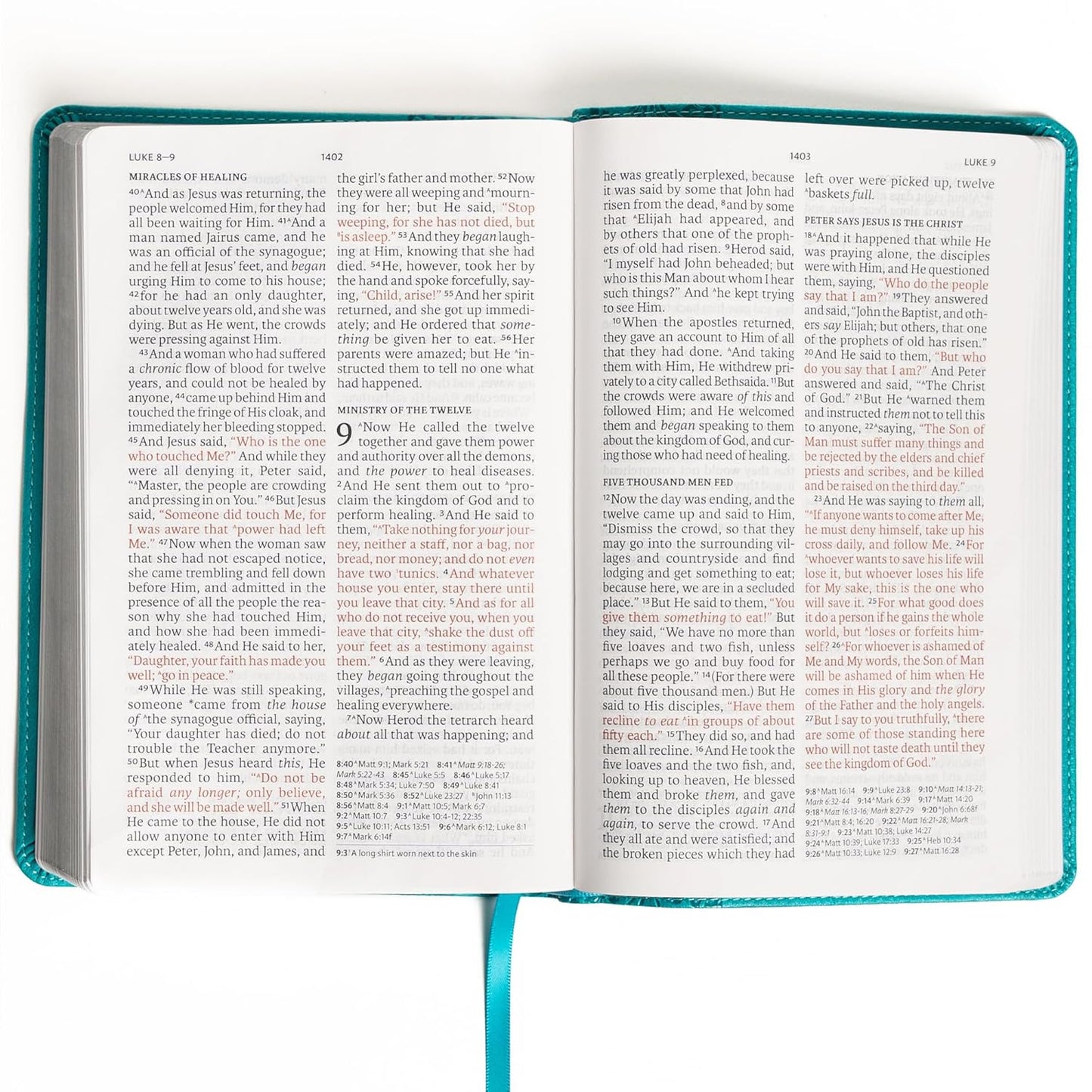 NASB Leathersoft Thinline Large Print Bible