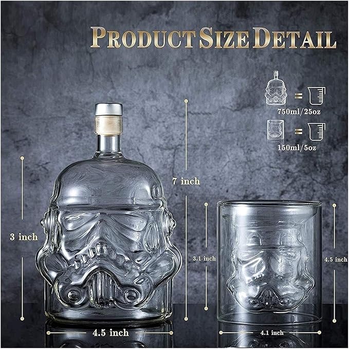 Stormtrooper Borosilicate Glass Decanter