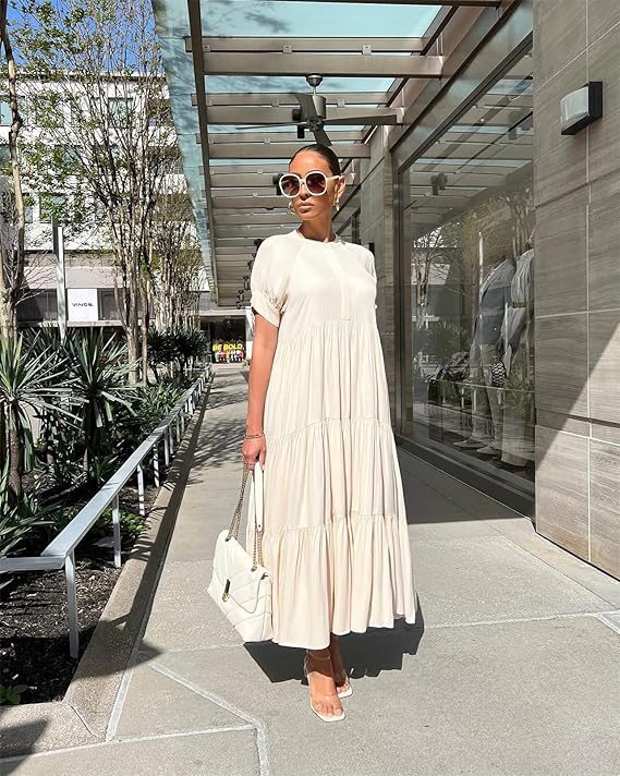 Elegant Tiered Maxi Dress