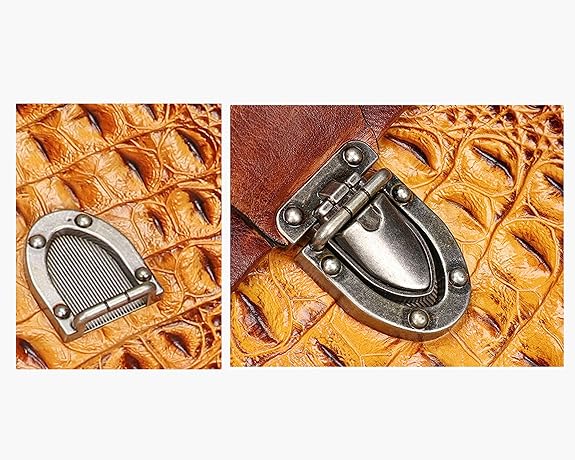 Vintage Leather Crocodile Embossed Handbags