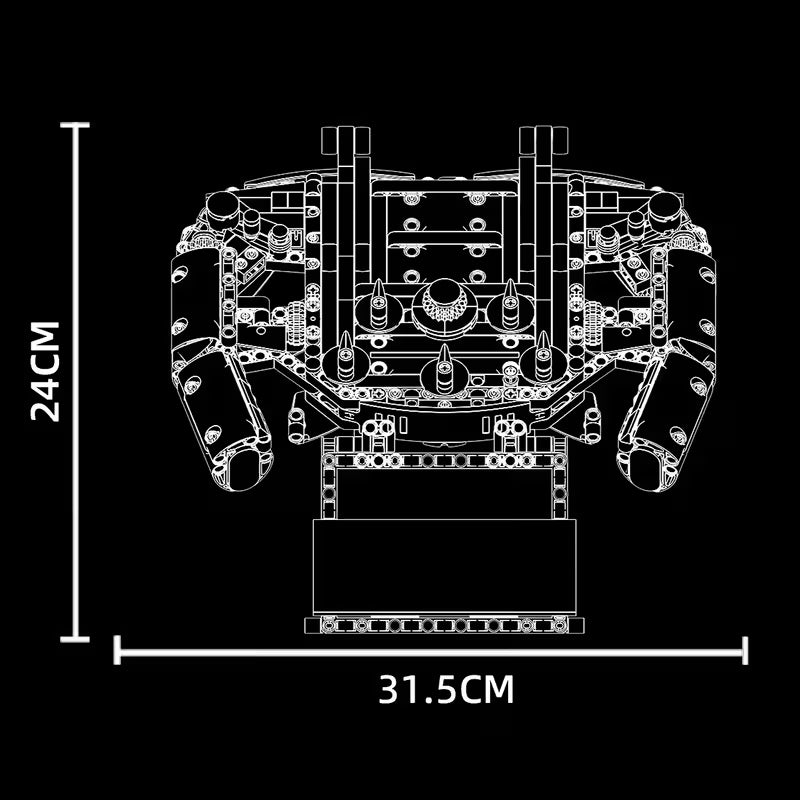 Super Car Electric V8 Engine Building Blocks
