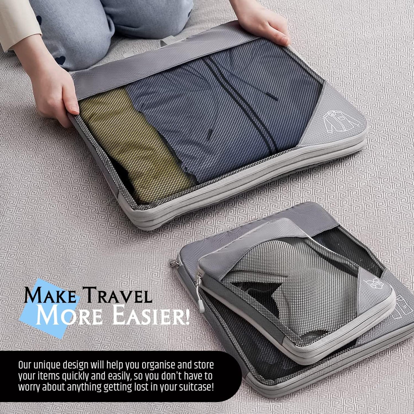 Travel Compression Packing Cubes