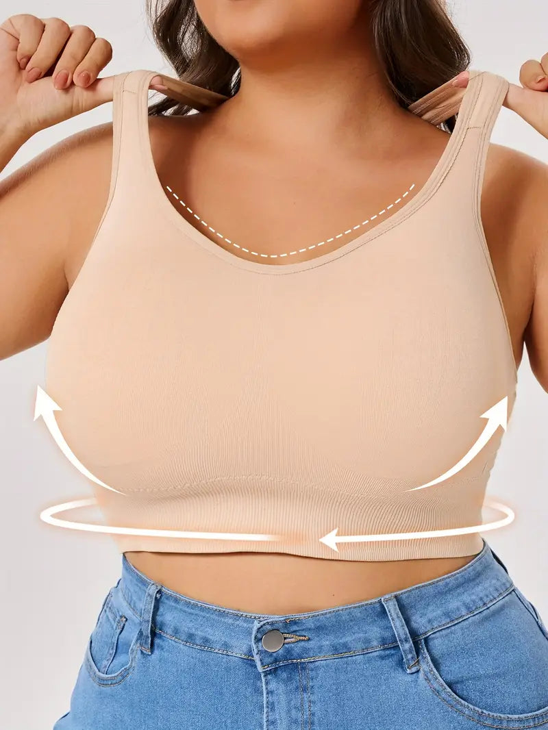 CELILIN Racerback Plus Size Sports Bras