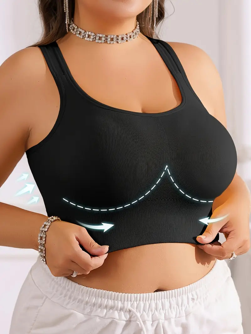 CELILIN Racerback Plus Size Sports Bras
