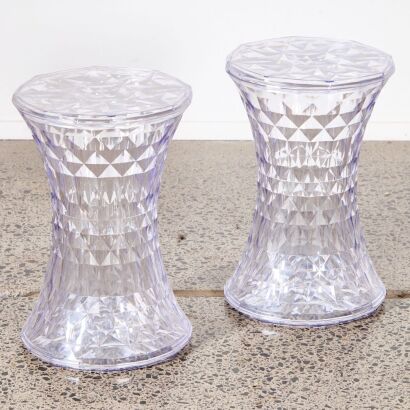 Crystal Acrylic Transparent Vanity Stool