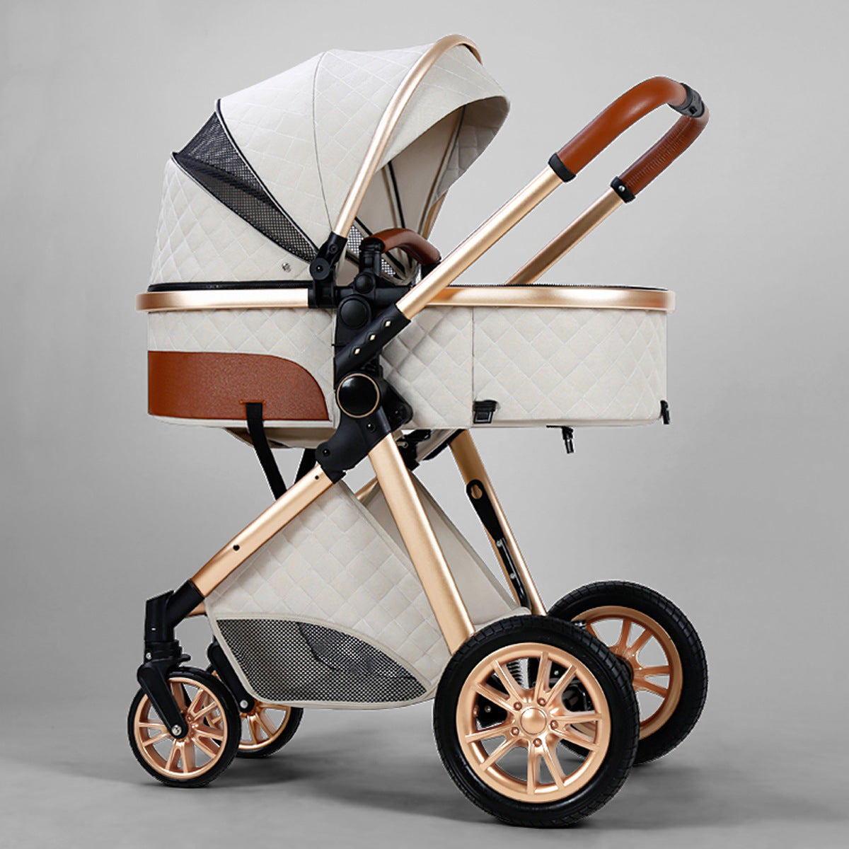 Stylish High View Lightweight 3 in 1 Pram and Strollers