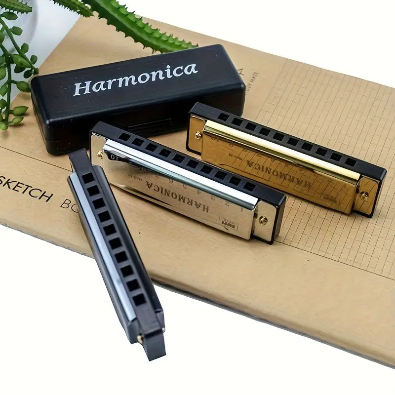 Premium C-Tone 10-Hole Metal Harmonicas